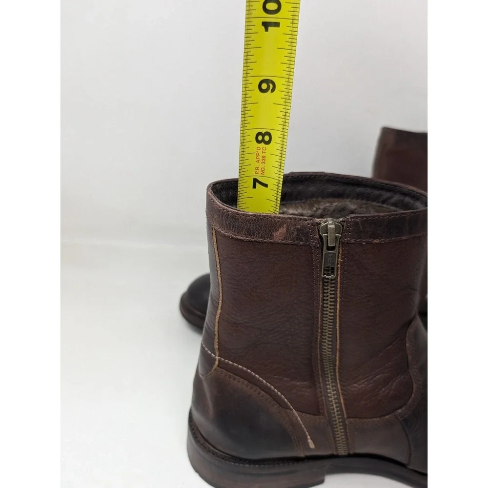 Johnston & Murphy 20-8836 Men's‎ Boots Ankle Shearling Lined Leather 10M Brown